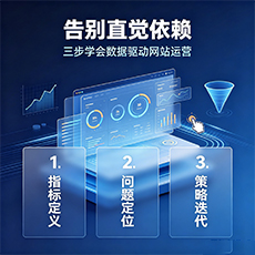 海口建站-告别直觉依赖：三步学会数据驱动网站运营