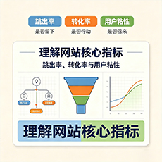 龙华建站-理解网站核心指标：跳出率、转化率与用户粘性